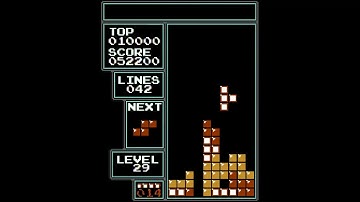 NES Tetris - 104 Lines on Level 29 Start (Former World Record)