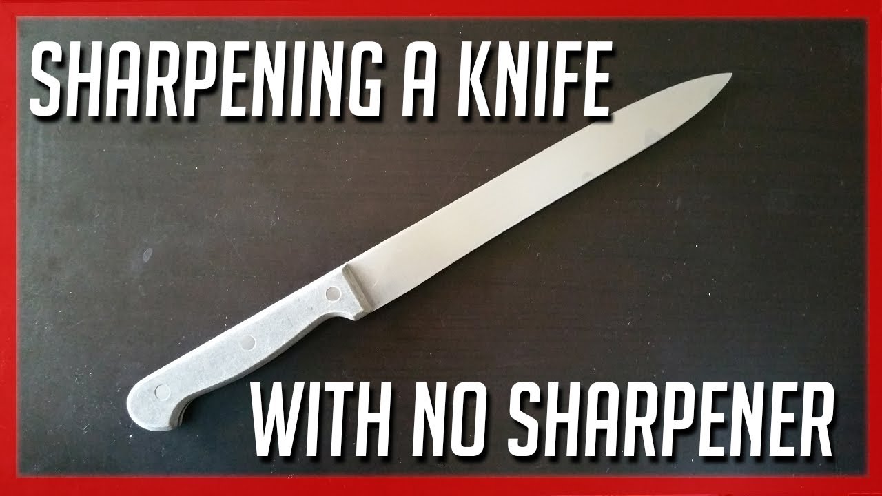 Apartment Prepper Sharpen a Knife Without a Sharpener YouTube