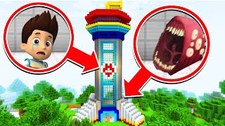 Minecraft : The TRAIN EATER INVAVED THE PAW PATROL TOWER! (Ps3/Xbox360/PS4/XboxOne/PE/MCPE)