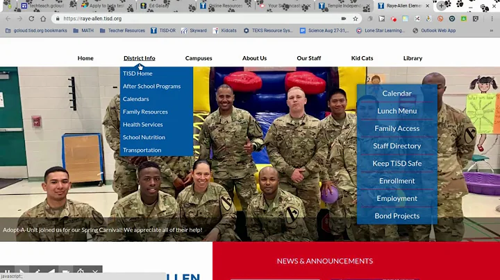 Accessing Kidcats and RA website