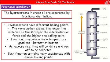 OCR Gateway A (9-1) C6.2.5 - Alkanes from Crude Oil