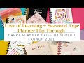 Love of Learning + Seasonal Type Planner Flip Throughs | Happy Planner Back to School Launch