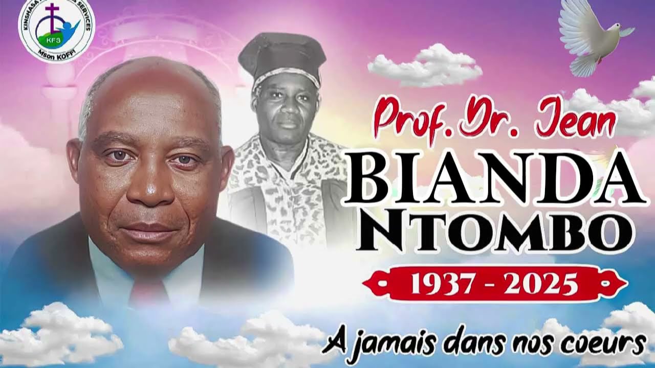 HOMMAGE A DR. JEAN BIANDA NTOMBO  , EXPOSITION DU CORPS ET ENTERREMENT
