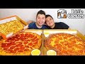 My Little Brother Tries Little Caesars For The First Time • MUKBANG