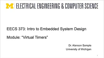 EECS 373 - Fall 2025 - Lecture 10: "Timers: PWM Generation & Virtual Timers"