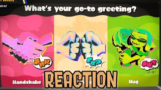 RESULTS REACTION: Handshake VS Fistbump VS Hug (Splatoon 3 Splatfest #11)