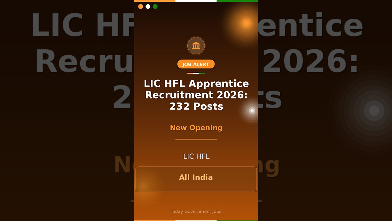 LIC HFL Apprentice Recruitment 2026: 232 Posts