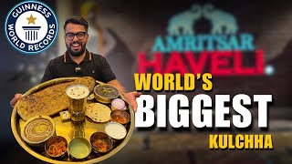 Amritsari Famous Haveli In Raipur Biggest Kulcha Thali 2.5 Feet Review Indias Biggest Kulcha Thali