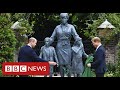 Princes William and Harry unveil statue of Diana - BBC News