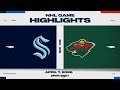 NHL Highlights | Kraken vs. Wild - April 7, 2026