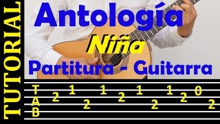 NIÑA / DÚO ANTOLOGÍA / Tutorial completo / Punteo, letra y acordes chords