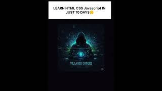 learn JavaScript html css in just 10 days #coding #programming #css #javascript #html #youtube #dsa