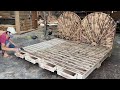 Amazing Design Ideas Woodworking Project Leverage Cheap From Pallet - Build A Double Bed From Pallet