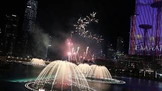 Chinese New Year Fireworks show in Burj Khalifa - 2019