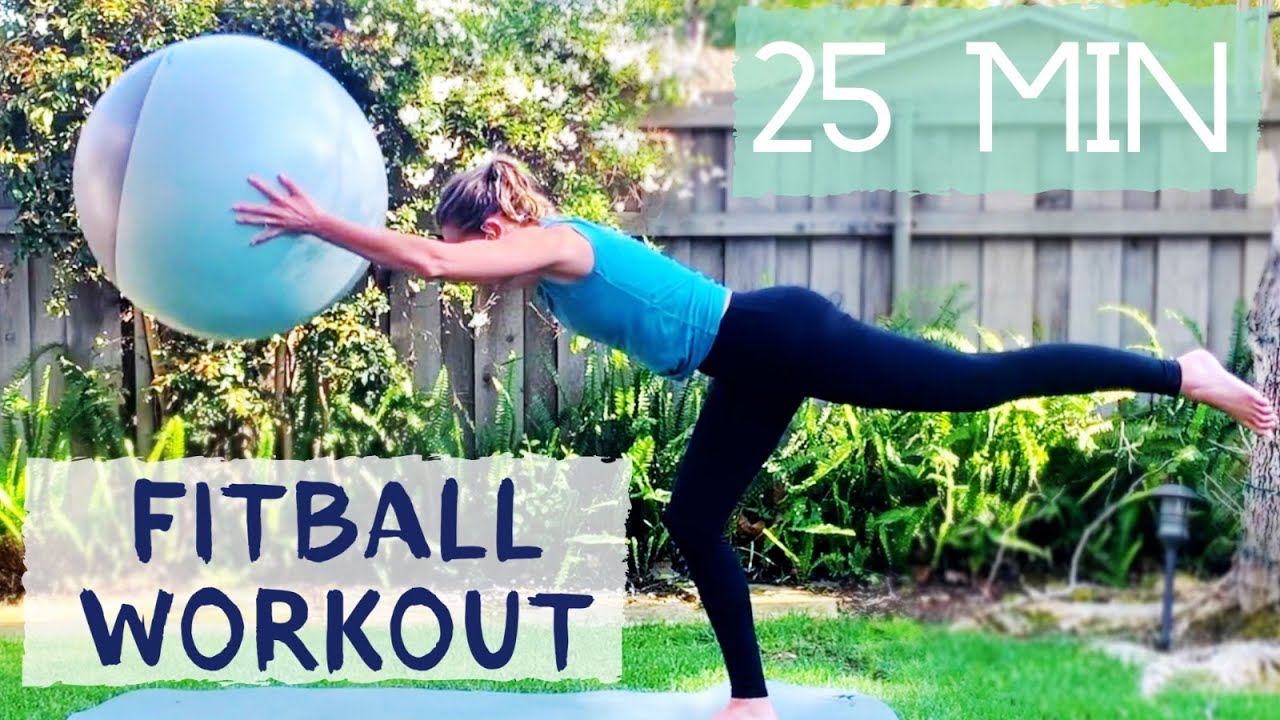 STABILITY BALL WORKOUT for Beginner & Intermediate 🔴⚪🔵 