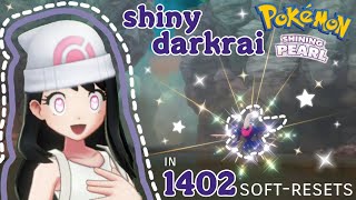 ♡ SHINY DARKRAI in 1402 SOFT RESETS?! (Pokemon Shining Pearl / Brilliant Diamond) ♡