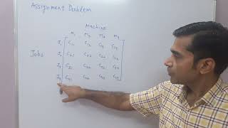 Assignment Problem(Introduction) :Part 1 #assignmentprobleminHindi