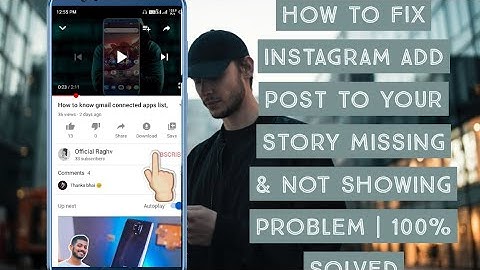 How to FIX Instagram Add Post to Your Story MISSING & NOT SHOWING PROBLEM | 100% SOLVED