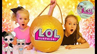 LOL BIG SURPRISE | DIY | LOL series 2 | Lil sisters | Wave 2 | Ultra Rare Gold Ball Found