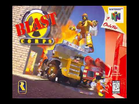 Blast Corps Nintendo 64 1997 Map Screen Extended 30 Mins Time To Get Movin