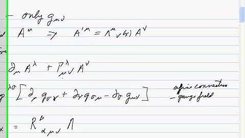 Quantum Field Theory 2-27-Gravity as a gauge theory 2
