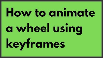 [Simple] CSS-tricks - How to animate a wheel (keyframes)