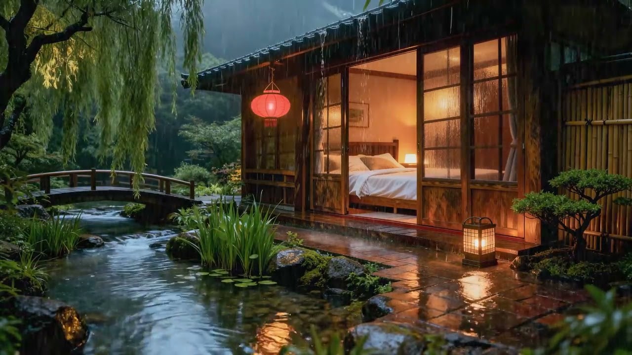 Gentle rain sounds, help you drift off to sleep 😴 | Soothing natural white noise