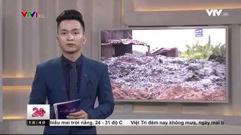 Dự án chống ngập do triều | Công tác xử lý bùn thải dự án chống ngập | VTV1