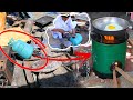 Amazing sawdust Burning Metal stove made from an old gas cylinder | wood burning stove | wood burner