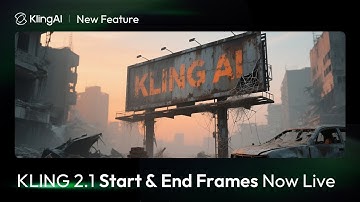 The moment is finally here! Start & End Frames feature for KLING 2.1 is now available!