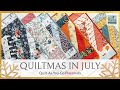 Quilt-As-You-Go Placemats perfect for holiday gifts! Quiltmas in July
