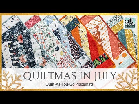 Quilt-As-You-Go Placemats! Fast & simple project that makes great