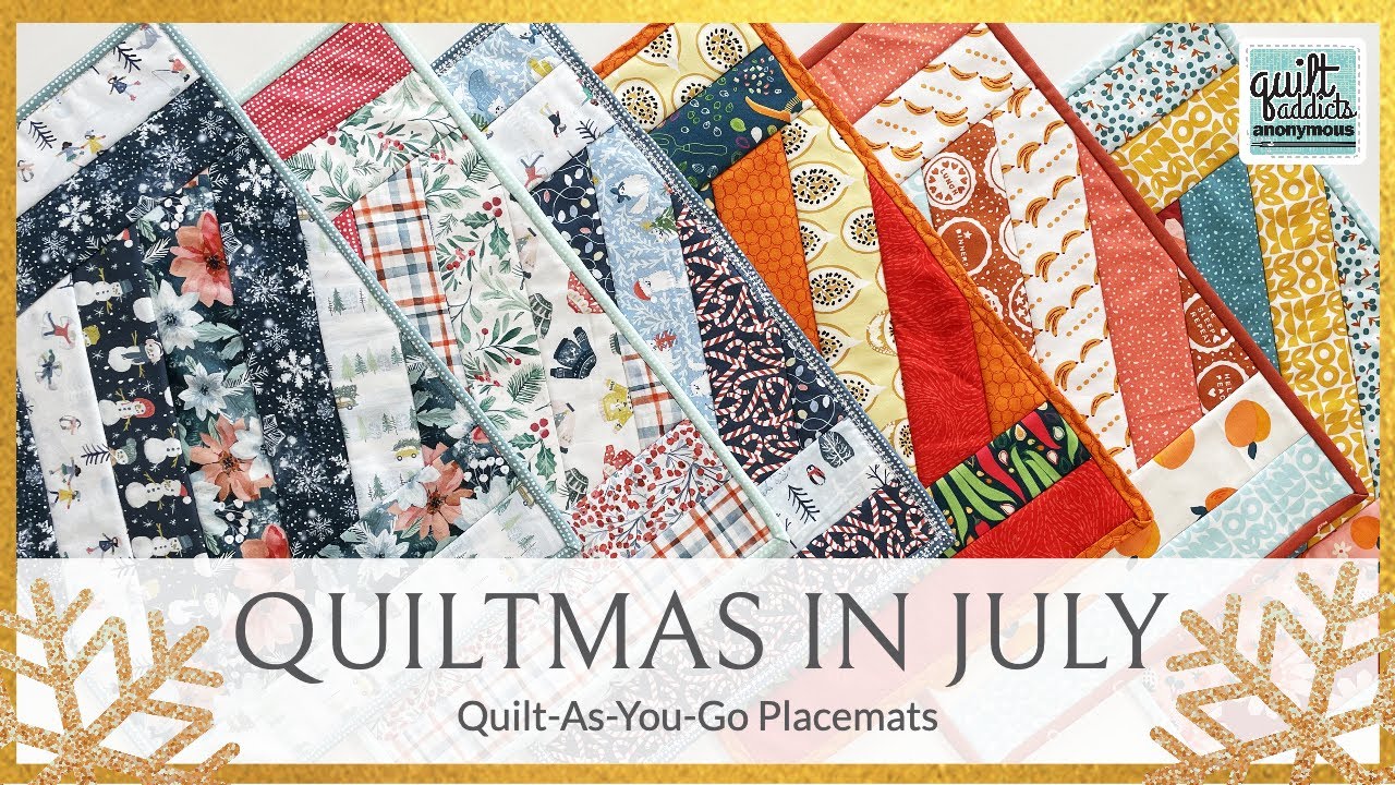 Quilt-As-You-Go Placemats! Fast & simple project that makes great gifts   