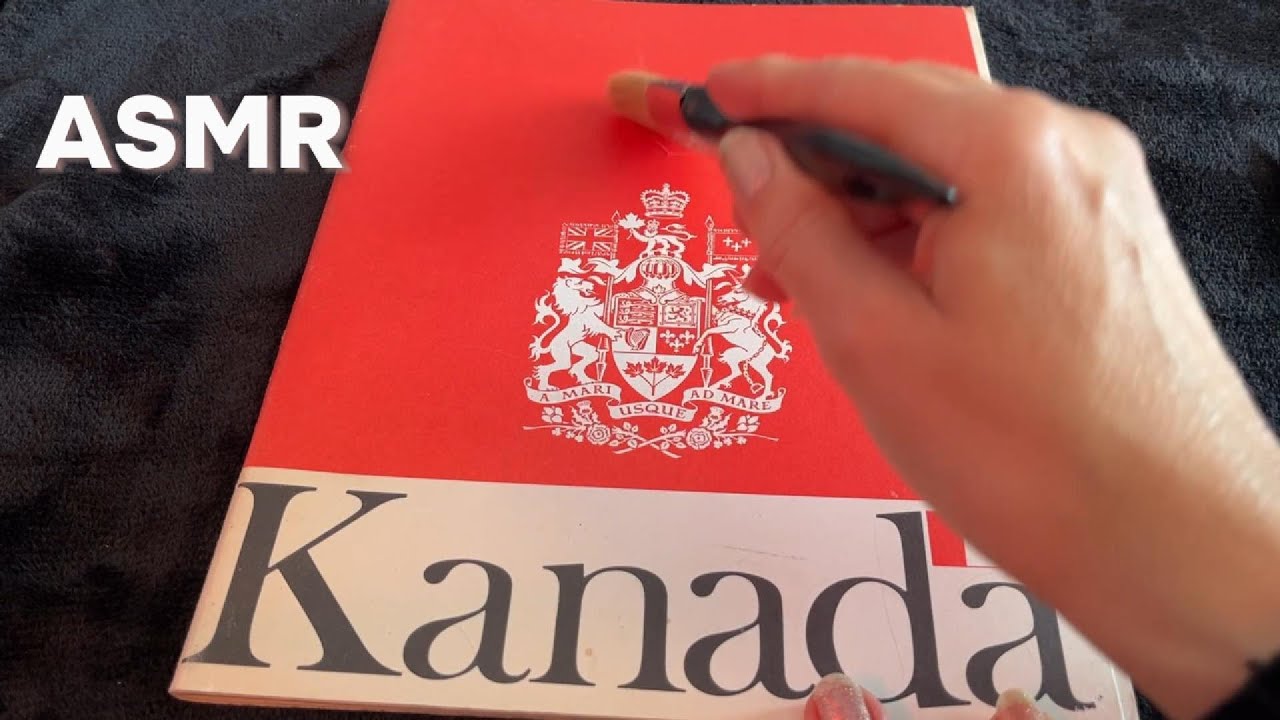 ASMR 🇨🇦 Kanada um 1967 |  blättern im Reiseführer | soft spoken | German