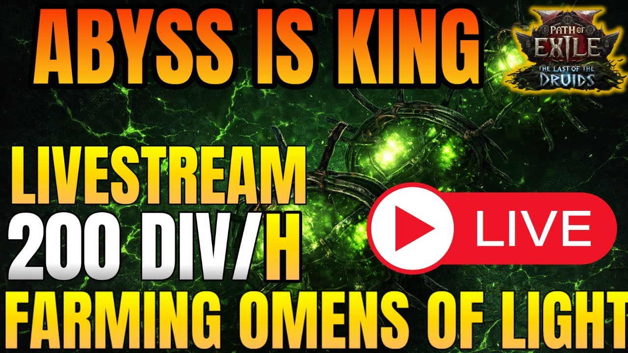 [PoE 2] Crazy Abyss Farming - Omen of Lights ~ Livestreaming in Path of Exile 2
