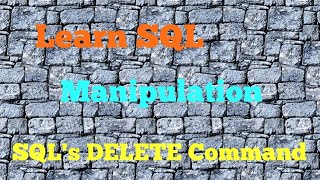 SQL's DELETE Command, Learn SQL, Codecademy, Manipulation