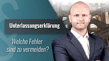 Wie formuliere ich eine Unterlassungserklärung?