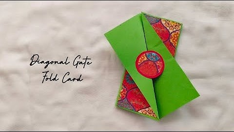 DIY Diagonal Gate Fold Card | Easy to Make | Tutorial for Greeting Card
