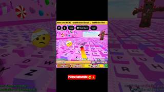 Roblox Level160 [X5]1+Speed Keyboard🤒Hard Run😥Pz Subscrib🙏#roblox #robloxedit #shortsfeed #gaming