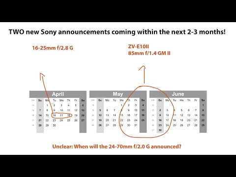 TWO major Sony announcements coming in April and in May/June!