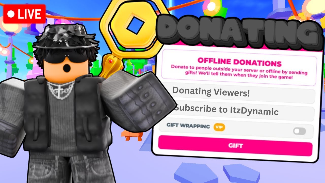 🔴Live🔴 Donating Viewers #robux #giveaway #plsdonate - YouTube