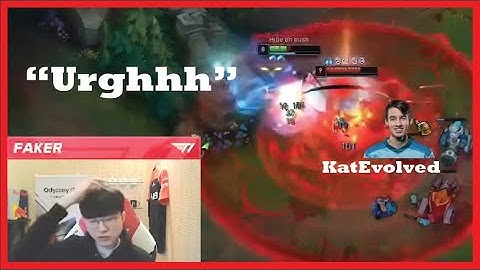 Faker FRUSTRATED by KatEvolved in Korean Solo Queue
