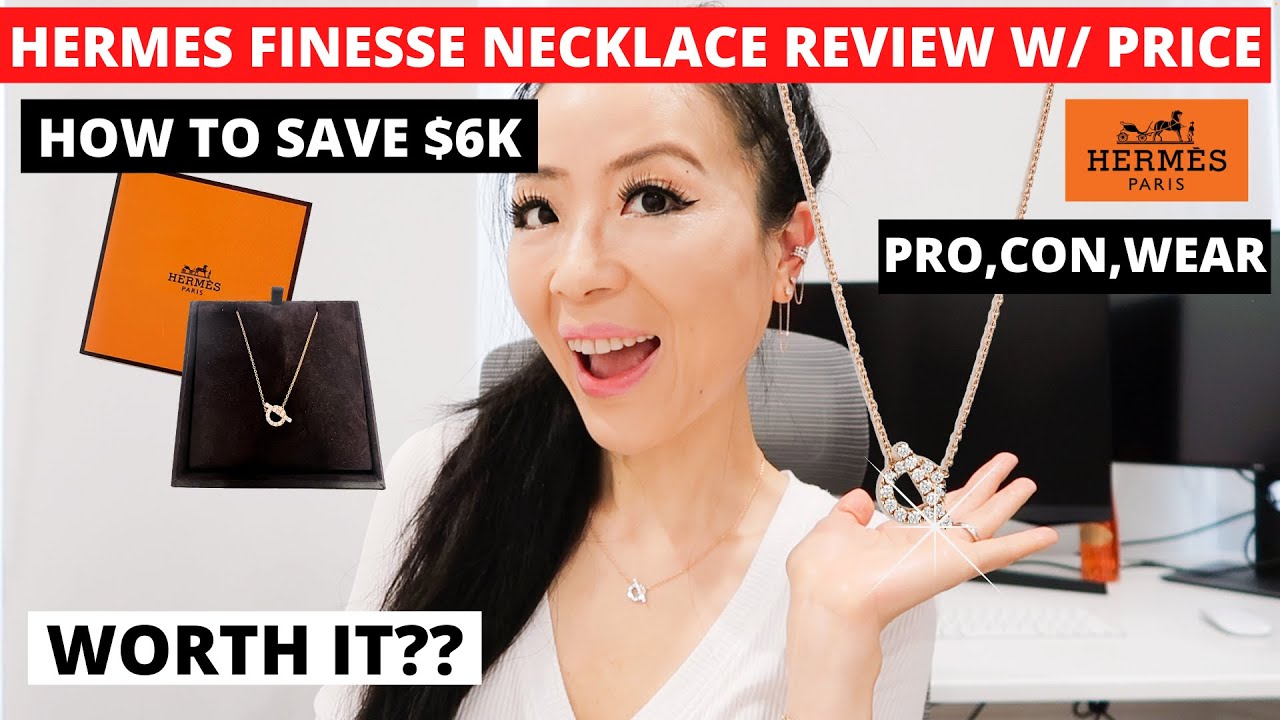 Brand New Authentic Hermes Finesse Necklace Rose Gold, Women's Fashion,  Jewelry & Organisers, Necklaces on Carousell