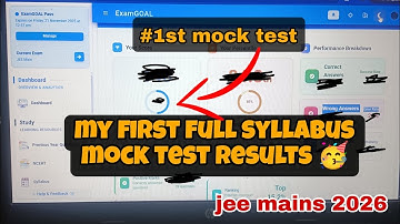 #1st Full Syllabus test 🤯 | 70 Days Left in jee mains | jee mains 2026