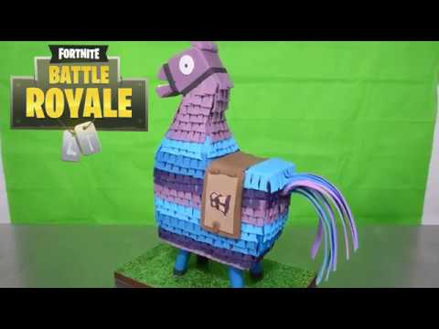 Loot llama 3D Cake Fortine and cookie cutters