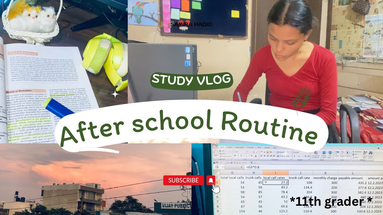After school Routine +workout+food+study tips 🫶🦋|day in my life as cbse 11th grader💐|