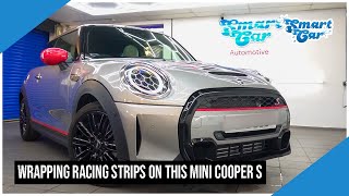 Wrapping Racing Strips On This Mini Cooper S!