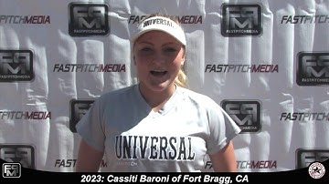 2023 Cassiti Baroni Lefty Pitcher and First Base Softball Skills Video - Universal Faulstich