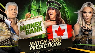 WWE Money In Bank 2024 Match Card & Winners Prediction (Fan Made)