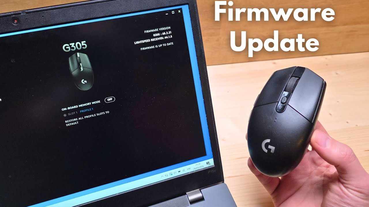 How to UPDATE Logitech G305 / G304 Wireless Mouse - Firmware Update